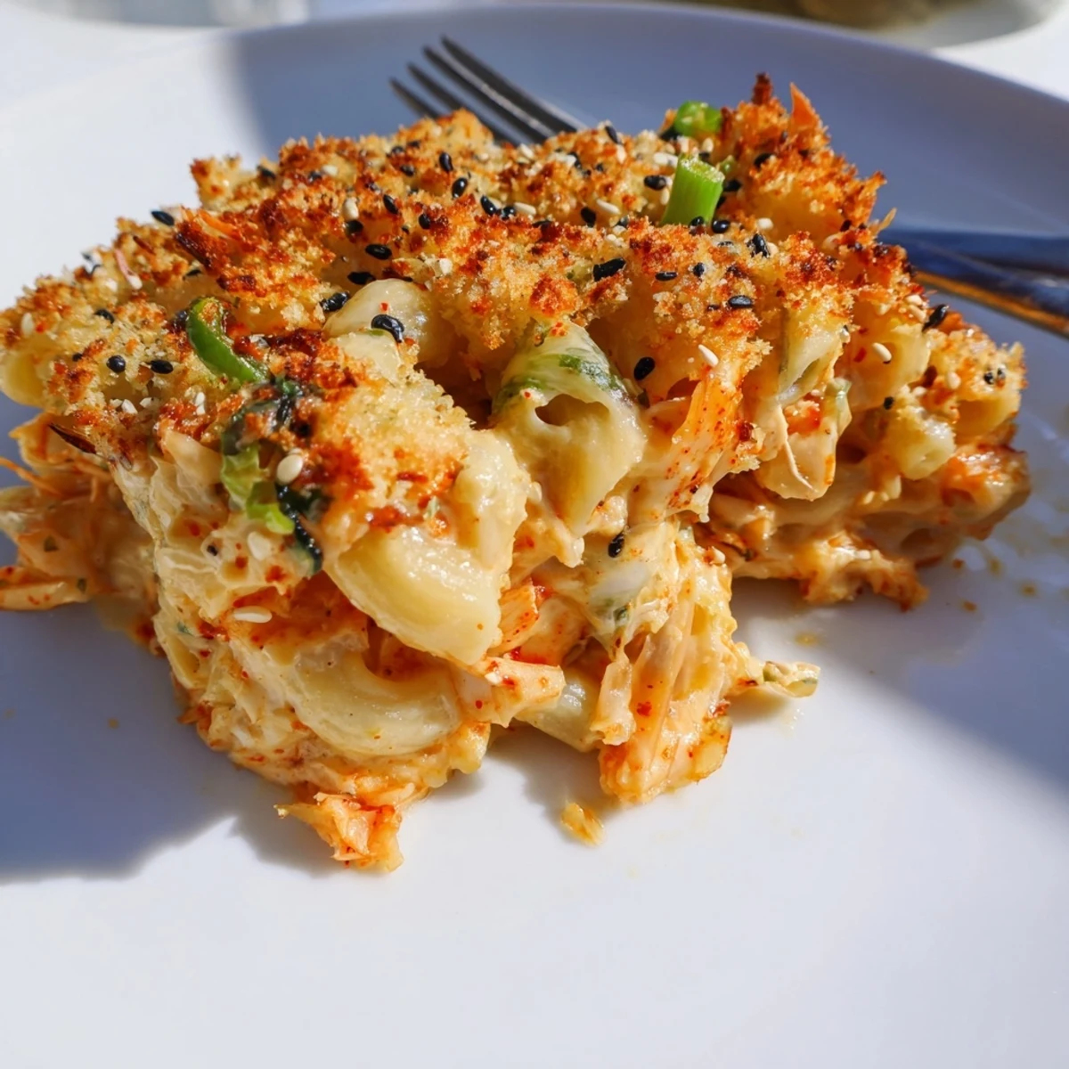 Spicy Kimchi Mac Cheese