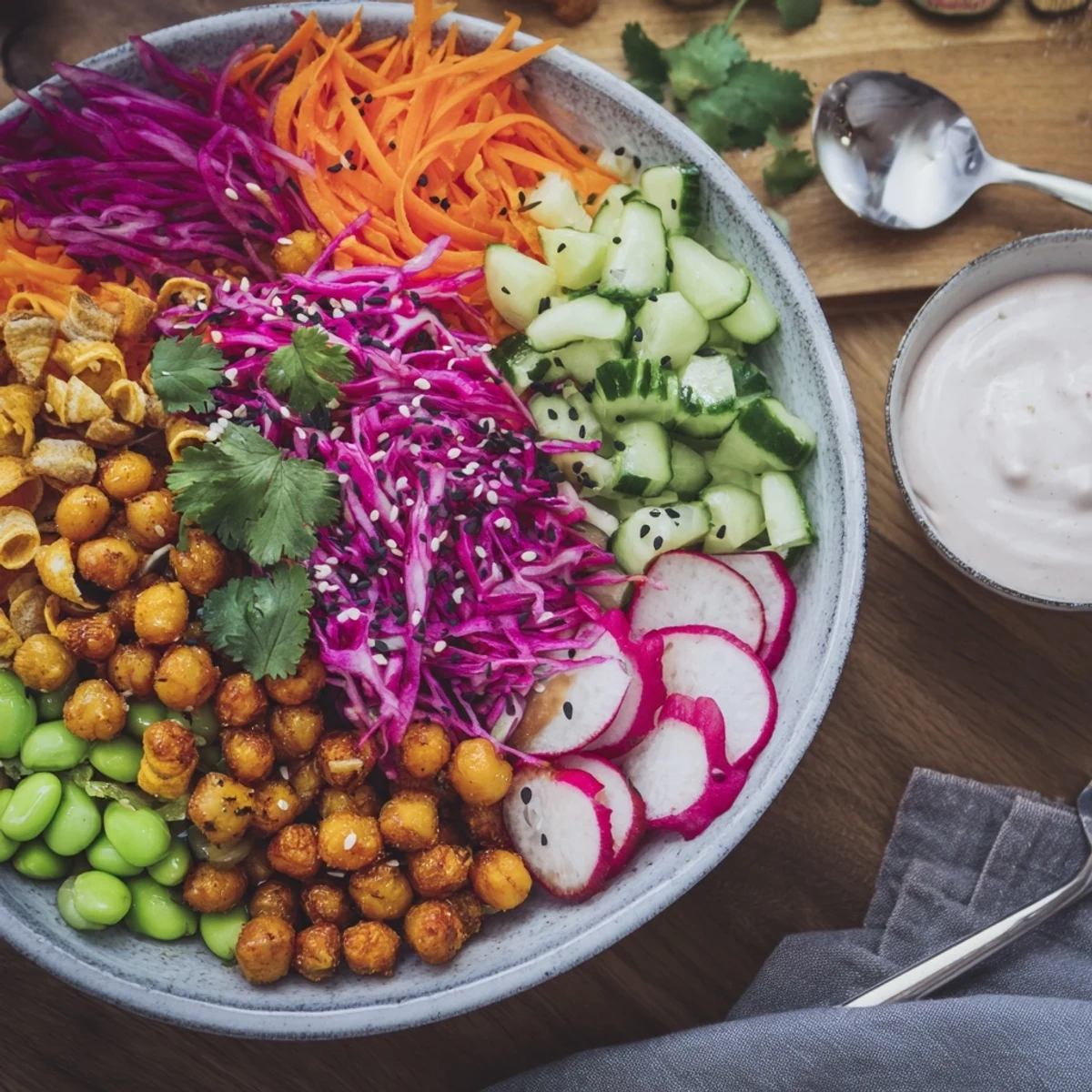 Colorful ASMR Crunch Snack Bowls showcasing a variety of textures and flavors.