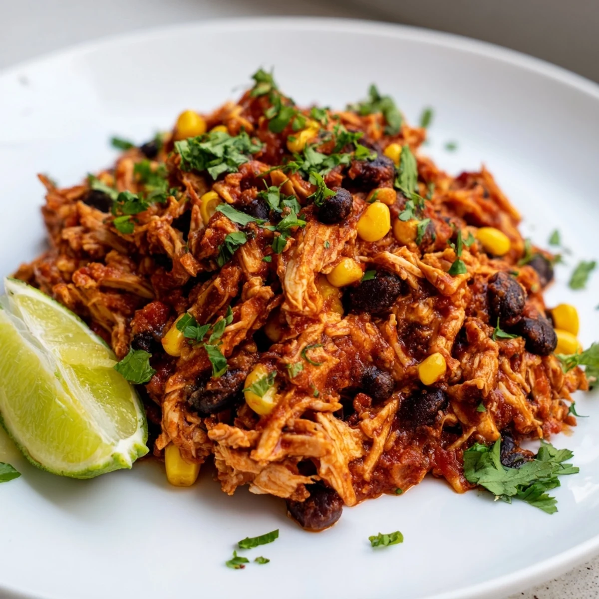 This slow cooker salsa chicken boasts delicious, juicy results with a rich salsa flavor profile served over rice.