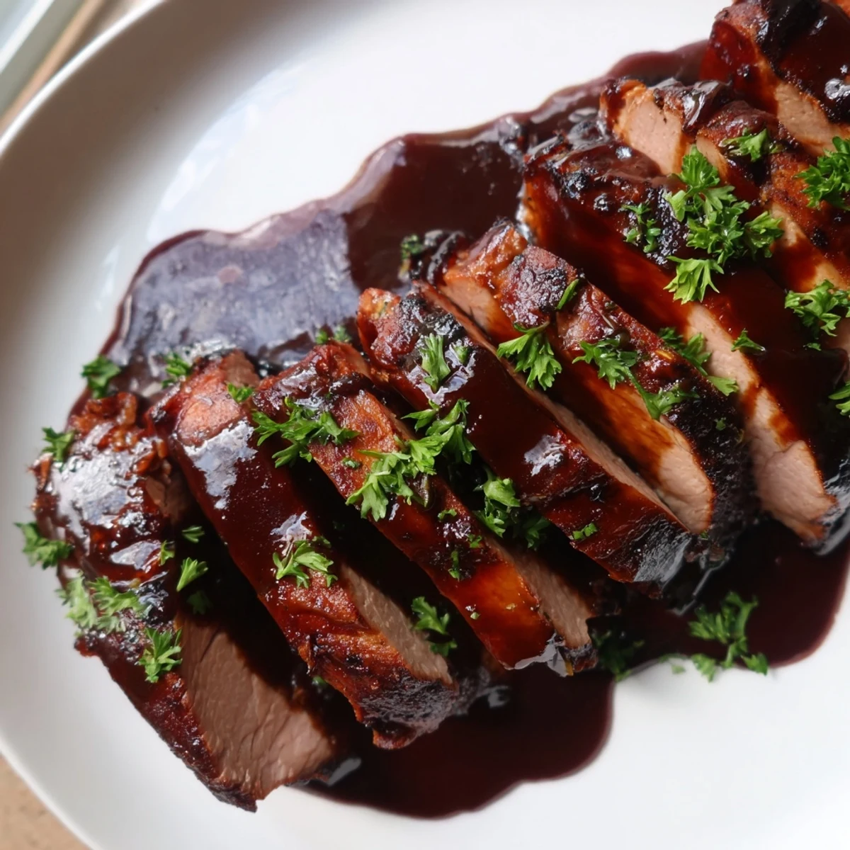 Tart Cherry Date Pork Tenderloin