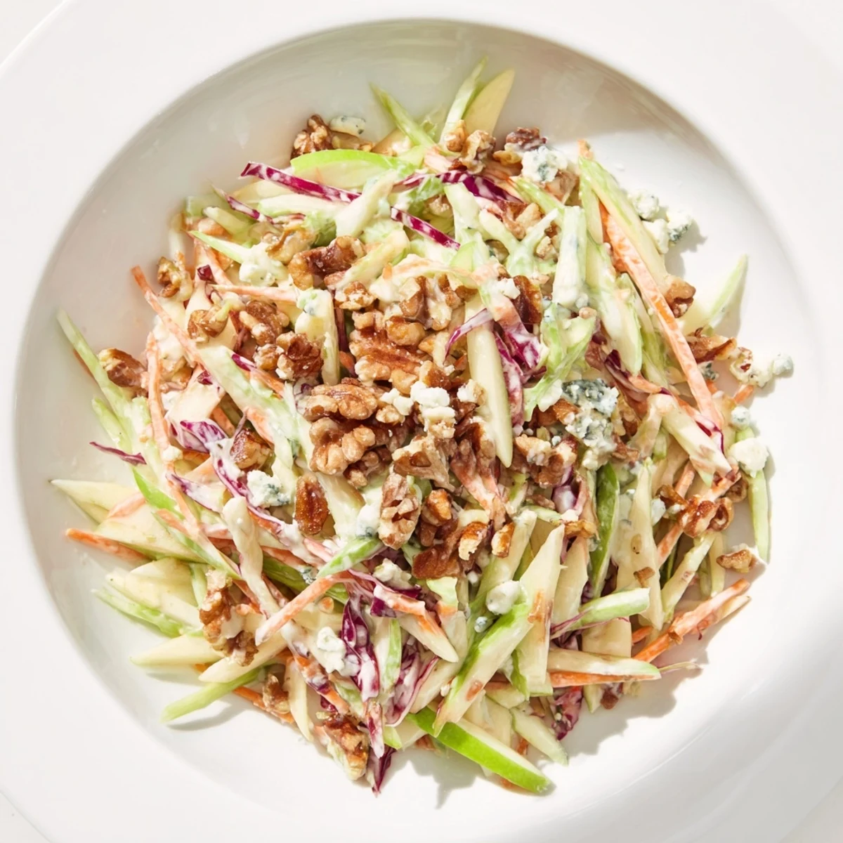 Crunchy Apple Walnut Slaw
