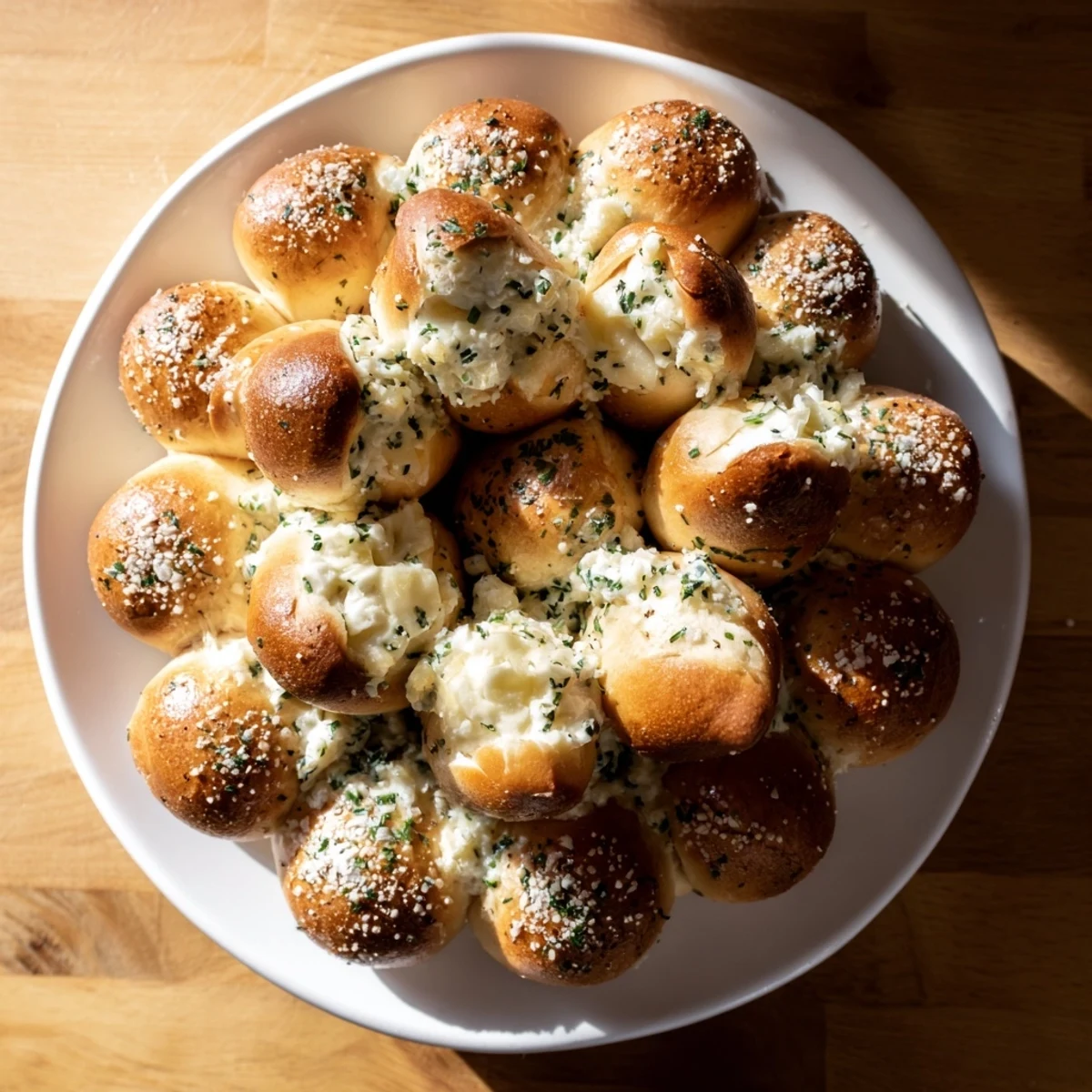 Imagine a beautifully garnished Pretzel Joy Wreath appetizer, ready to pull apart and enjoy with friends.