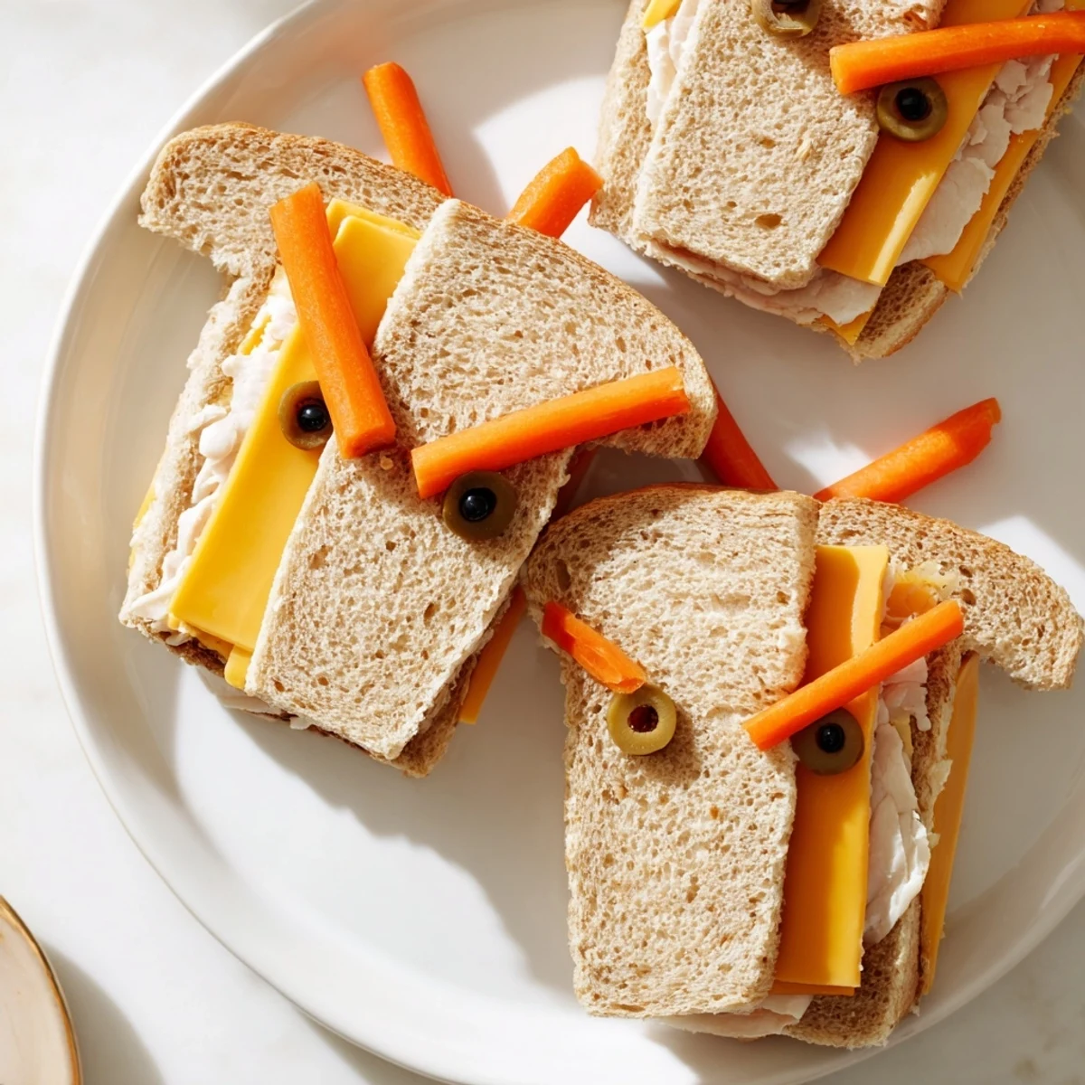 Adorable horse head sandwiches, ready to eat, offer a creative and kid-friendly lunchbox idea.