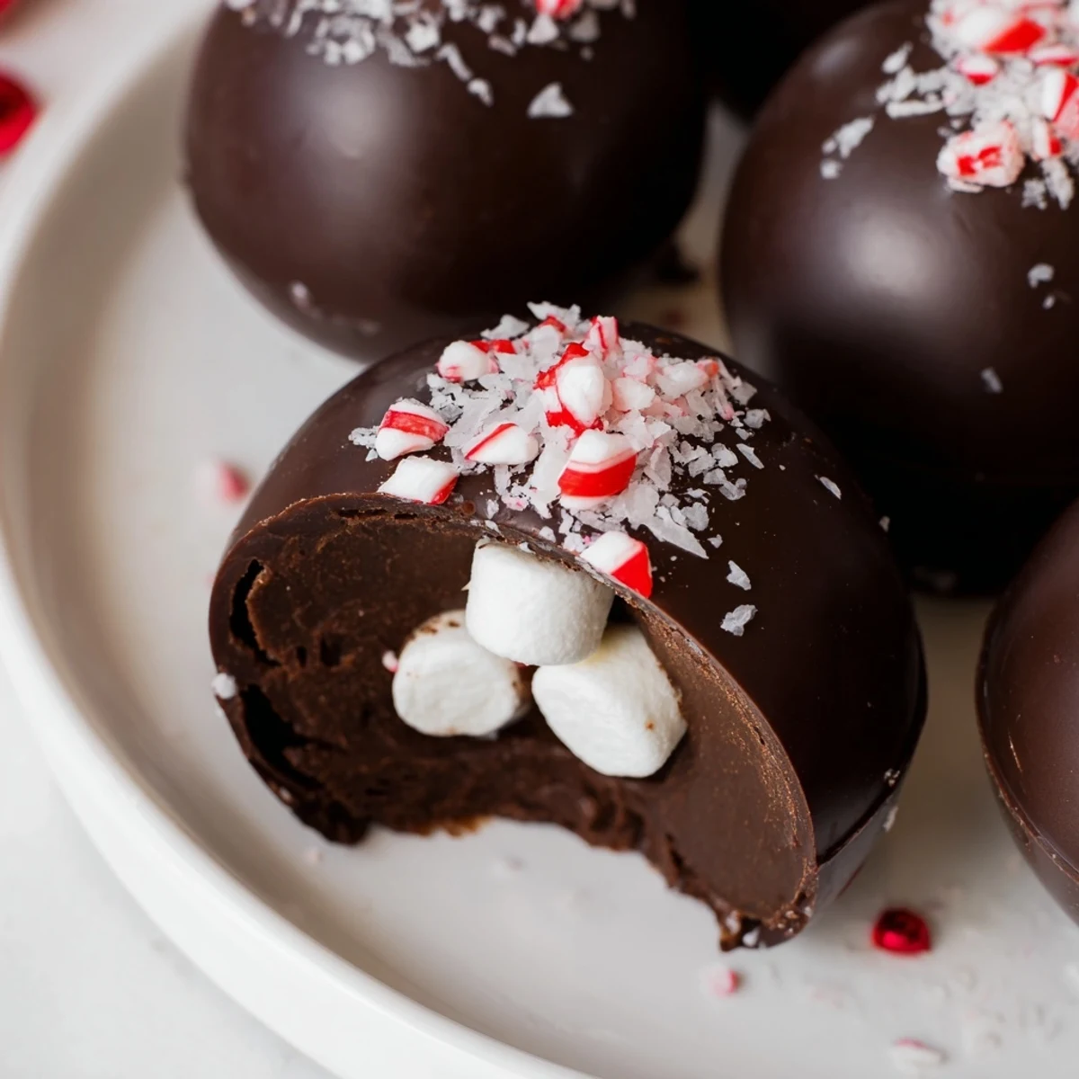 Richly decorated Hot Cocoa Bomb Topping Bar ready to be served, a delightful dessert experience.