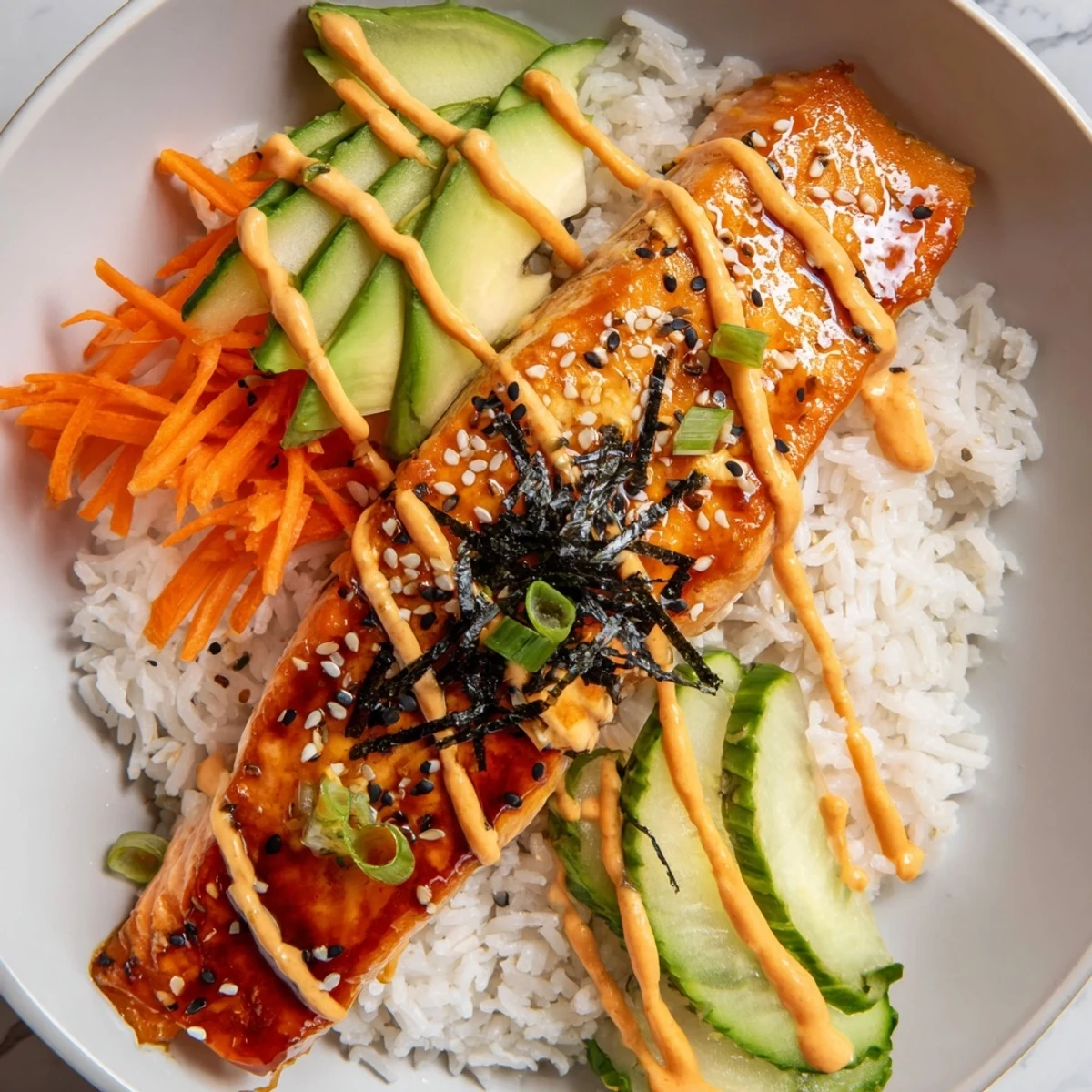 Teriyaki Salmon Rice Bowl