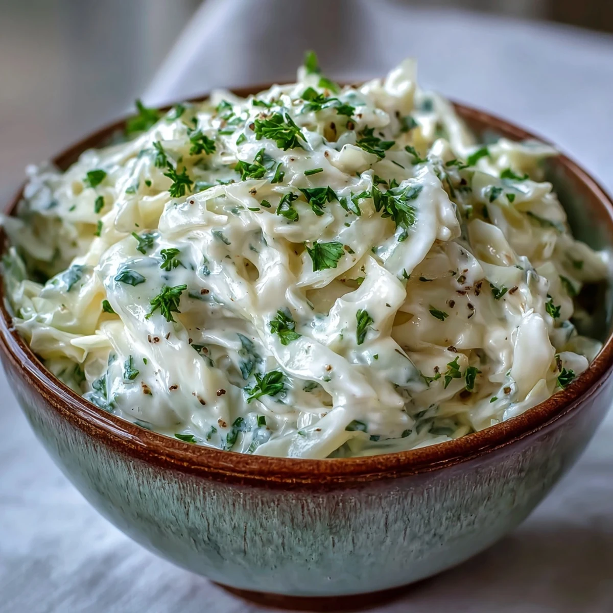 Freshly sautéed Creamed Cabbage in a luscious cream sauce, simmered until thick and perfect alongside roast chicken or pork.