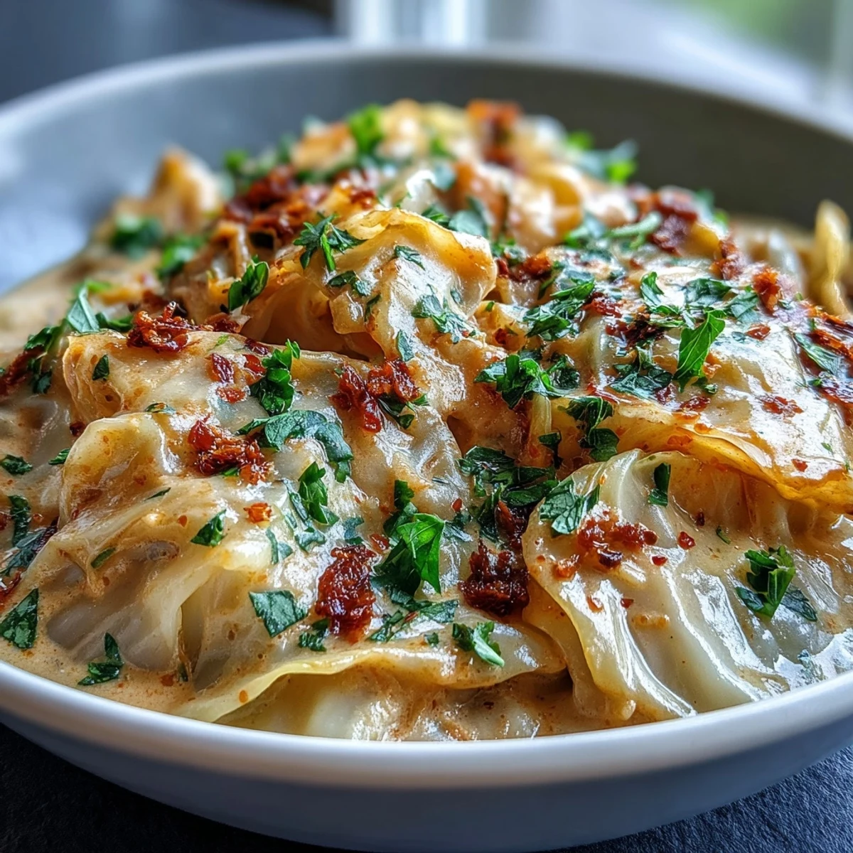 Tender wedges of Coconut Braised Cabbage in a warmly spiced coconut sauce, ready to spoon over steamed rice.