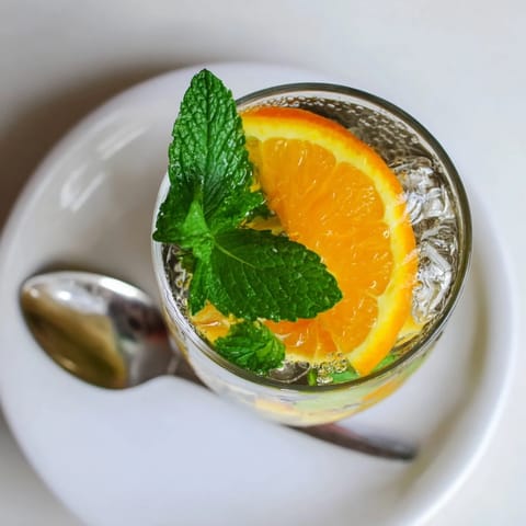 Probiotic Soda Mocktail Citrus Herbs
