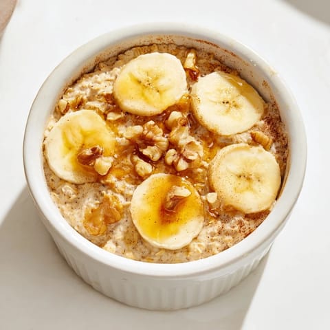Baked Oats Banana Honey