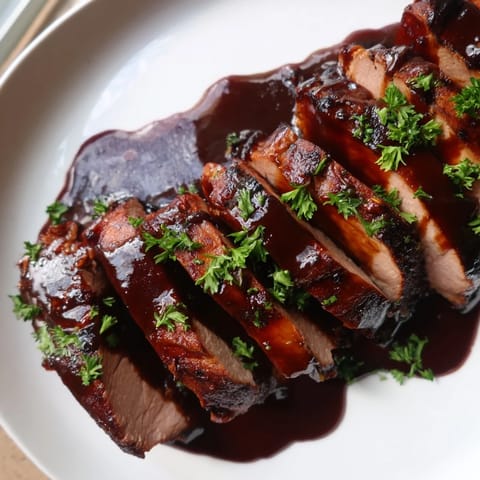 Tart Cherry Date Pork Tenderloin