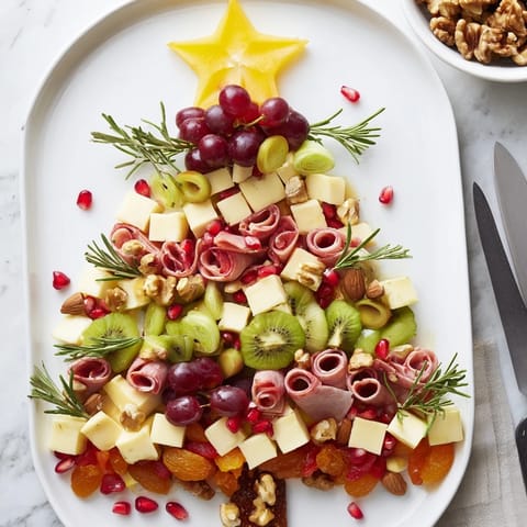 Festive Holiday Tree Platter