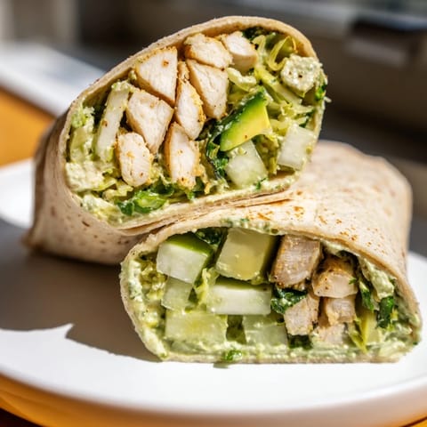 Green Goddess Chicken Wraps