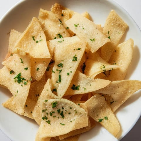 Crispy Garlic Lumpia Chips