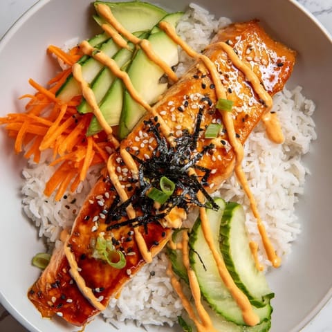 Teriyaki Salmon Rice Bowl