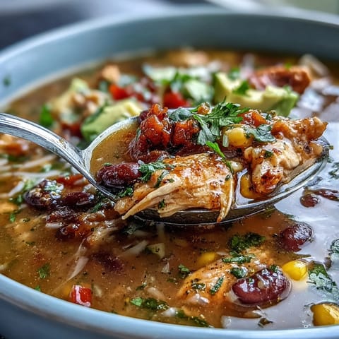 High-Protein Chicken Taco Soup