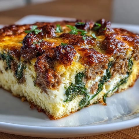 Keto Sausage Egg Spinach