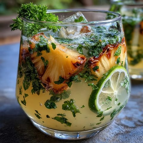 Pineapple Basil Agua Fresca