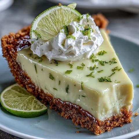 Cool no-bake key lime pie, creamy filling atop crisp, buttery graham cracker crust.