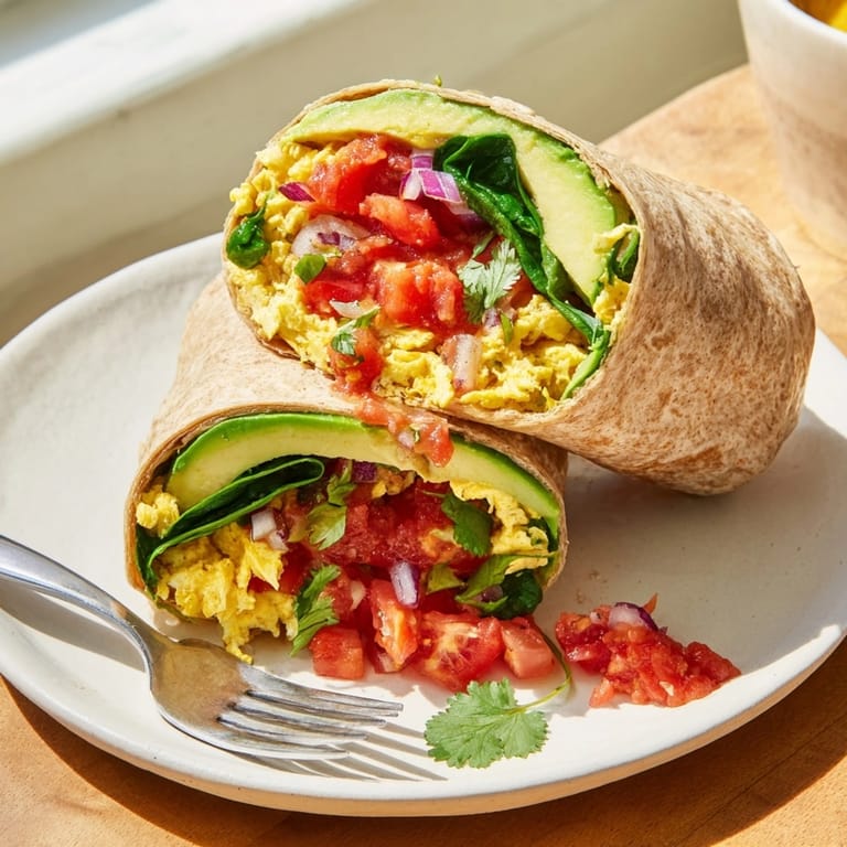 Easy Avocado Egg White Burrito recipe, a protein-packed morning meal ready in minutes.