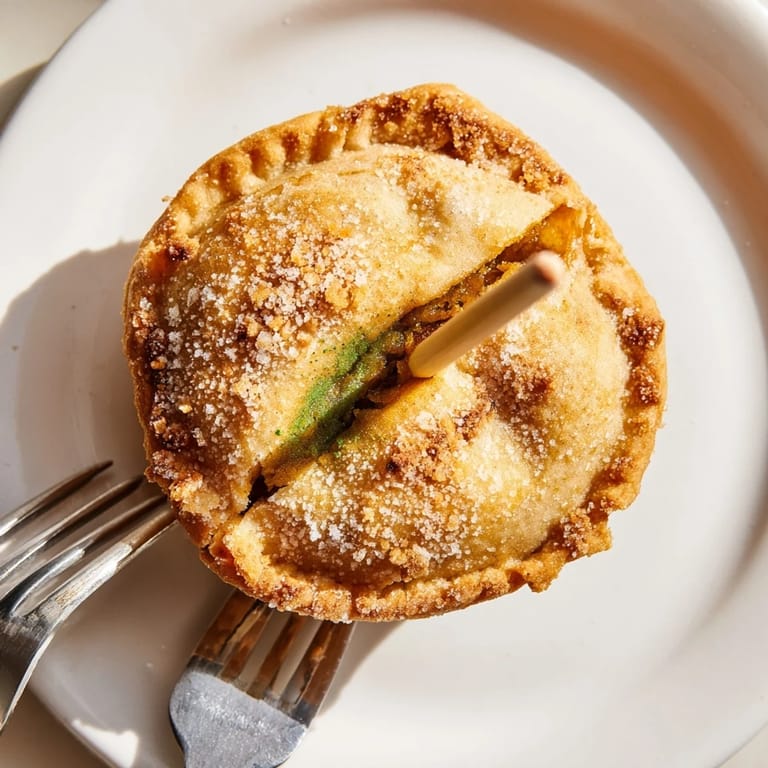 Delightful Matcha Pumpkin Muffin Pie Pops, golden brown, perfect for autumn celebrations.  