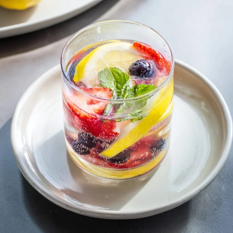 Inviting kombucha-style mocktails bursting with fruity flavors, perfect for warm evenings.