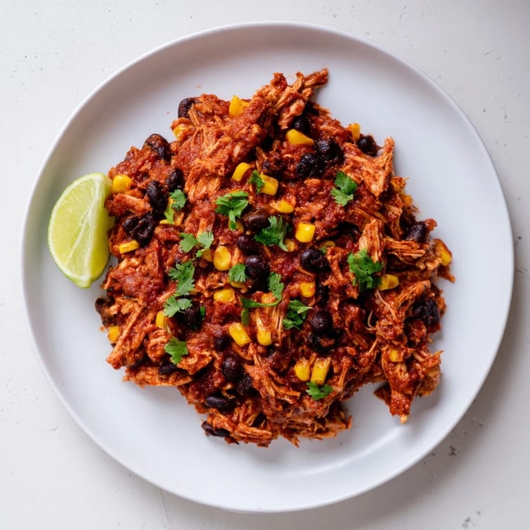 Enjoy a steaming bowl of slow cooker salsa chicken with cilantro and lime for dinner tonight.