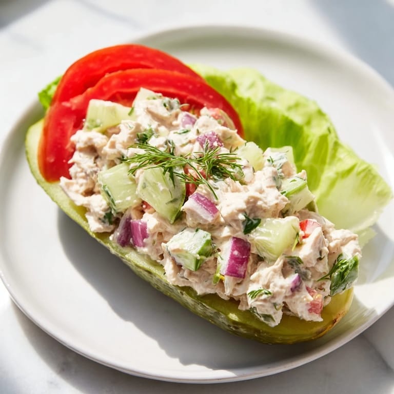 Close-up of a delightful pickle sandwich, with a vibrant filling ready to enjoy.