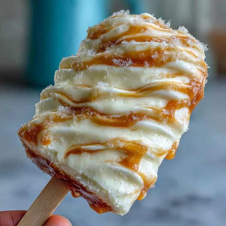 Vibrant mango purée marbled through thick, tangy yogurt in irresistible, colorful freezer pops