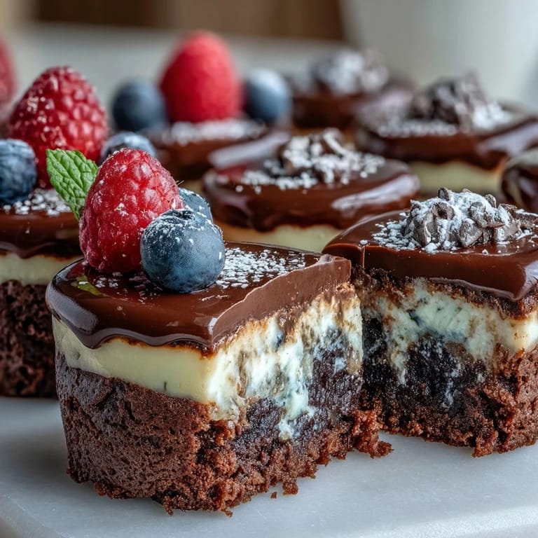 An elegant dessert bar featuring a variety of mini treats including fudgy brownie bites, creamy lemon cheesecake cups, and fresh berry tartlets, ideal for a festive housewarming.