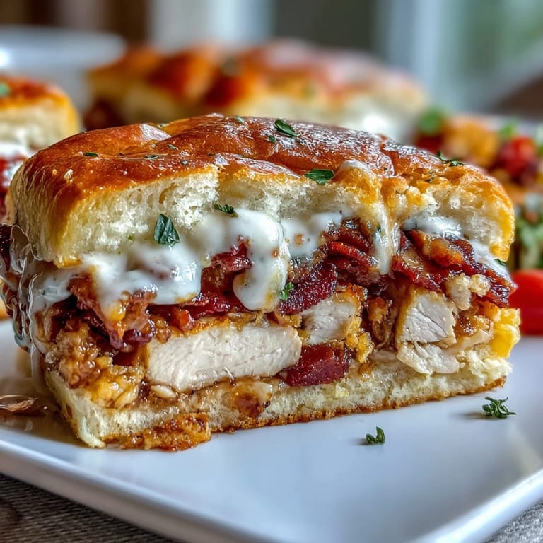 Golden-baked sliders layered with sliced turkey, Roma tomatoes, and crisp bacon, smothered in rich cheddar-Parmesan Mornay sauce.