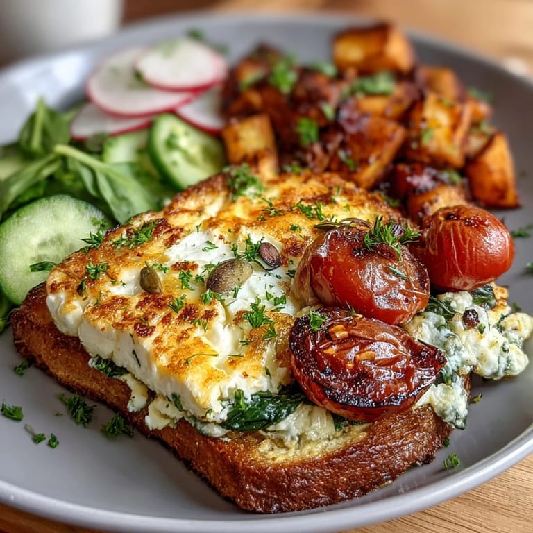 Creamy cottage cheese bowl with colorful veggies, olive oil drizzle, and crunchy pumpkin seeds.